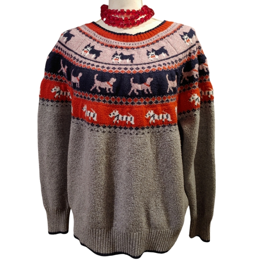 Holiday Times Christmas Sweater for Dog Lovers Blue Grey & Three Layers …